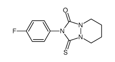 2-(4-fluorophenyl)-3-sulfanylidene-5,6,7,8-tetrahydro-[1,2,4]triazolo[1,2-a]pyridazin-1-one结构式