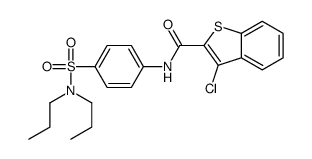 Benzo[b]thiophene-2-carboxamide, 3-chloro-N-[4-[(dipropylamino)sulfonyl]phenyl]- (9CI) Structure