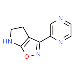 4H-Pyrrolo[3,2-d]isoxazole,5,6-dihydro-3-pyrazinyl-(9CI) Structure