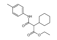 ethyl 2-cyclohexyl-3-(4-methylanilino)-3-oxopropanoate结构式