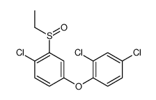 1-chloro-4-(2,4-dichlorophenoxy)-2-ethylsulfinylbenzene结构式