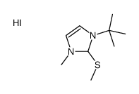 1-tert-butyl-3-methyl-2-methylsulfanyl-1,2-dihydroimidazol-1-ium,iodide结构式