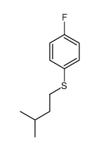 1-fluoro-4-(3-methylbutylsulfanyl)benzene Structure