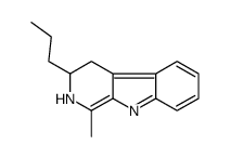 1-methyl-3-propyl-3,4-dihydro-2H-pyrido[3,4-b]indole结构式