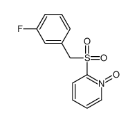 2-[(3-fluorophenyl)methylsulfonyl]-1-oxidopyridin-1-ium Structure