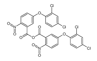 [5-(2,4-dichlorophenoxy)-2-nitrobenzoyl] 5-(2,4-dichlorophenoxy)-2-nitrobenzoate结构式