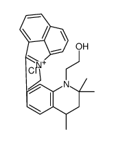 1-ethyl-2-[1,2,3,4-tetrahydro-1-(2-hydroxyethyl)-2,2,4-trimethyl-6-quinolyl]benz[cd]indolium chloride Structure