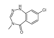 8-chloro-4-methyl-1H-1,2,4-benzotriazepin-5-one Structure