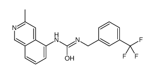 1-(3-methylisoquinolin-5-yl)-3-[[3-(trifluoromethyl)phenyl]methyl]urea Structure