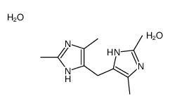 4-[(2,5-dimethyl-1H-imidazol-4-yl)methyl]-2,5-dimethyl-1H-imidazole,dihydrate Structure