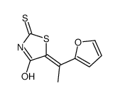 5-[1-(furan-2-yl)ethylidene]-2-sulfanylidene-1,3-thiazolidin-4-one结构式