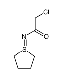 1-chloroacetylimino-tetrahydro-1λ4-thiophene结构式