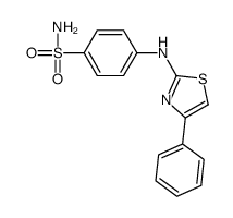 4-[(4-Phenyl-2-thiazolyl)amino]-benzenesulfonamide结构式