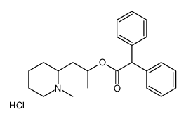 1-(1-methylpiperidin-1-ium-2-yl)propan-2-yl 2,2-diphenylacetate,chloride Structure