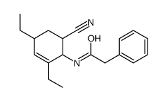 N-(6-cyano-2,4-diethylcyclohex-2-en-1-yl)-2-phenylacetamide Structure