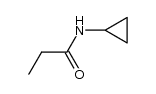 N-cyclopropyl propanamide Structure