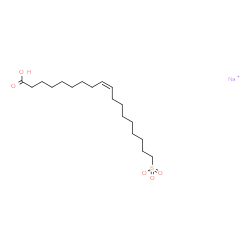 9-Octadecenoic acid (Z)-, sulfonated, sodium salts structure