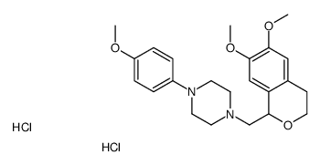 1-[(6,7-dimethoxy-3,4-dihydro-1H-isochromen-1-yl)methyl]-4-(4-methoxyphenyl)piperazine,dihydrochloride结构式