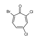 7-bromo-2,4-dichlorocyclohepta-2,4,6-trienone Structure