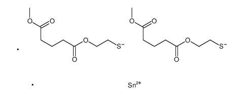 5-O-[2-[2-(5-methoxy-5-oxopentanoyl)oxyethylsulfanyl-dimethylstannyl]sulfanylethyl] 1-O-methyl pentanedioate Structure