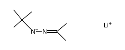 lithium 1-(tert-butyl)-2-(propan-2-ylidene)hydrazin-1-ide Structure