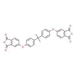 5-[4-[2-[4-(1,3-dioxoisobenzofuran-5-yl)oxyphenyl]propan-2-yl]phenoxy] isobenzofuran-1,3-dione结构式