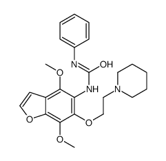 1-[4,7-dimethoxy-6-(2-piperidin-1-ylethoxy)-1-benzofuran-5-yl]-3-phenylurea Structure