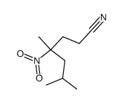 6-cyano-2,4-dimethyl-4-nitrohexane Structure