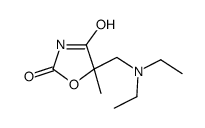 2,4-Oxazolidinedione,5-(diethylaminomethyl)-5-methyl-(5CI)结构式