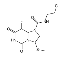 N-(2-chloroethyl)-8-fluoro-3-(methylthio)-5,7-dioxohexahydroimidazo[1,2-c]pyrimidine-1(5H)-carboxamide结构式