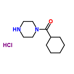 CYCLOHEXYL(PIPERAZINO)METHANONE HYDROCHLORIDE Structure