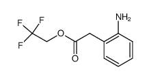 2,2,2-trifluoroethyl (2-aminophenyl)acetate结构式