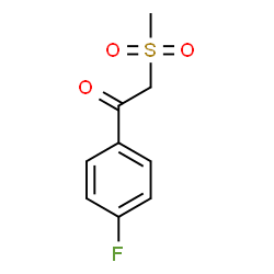 1-(4-FLUOROPHENYL)-2-(METHYLSULFONYL)-1-ETHANONE structure