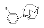 5-(3-bromophenyl)-4,6,11-trioxa-1-aza-5-silabicyclo[3.3.3]undecane结构式