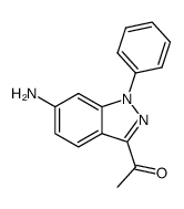 1-(6-amino-1-phenyl-1H-indazol-3-yl)-ethanone Structure