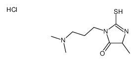 Hydantoin, 3-(3-(dimethylamino)propyl)-5-methyl-2-thio-, hydrochloride Structure