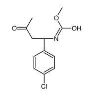 methyl N-[(1R)-1-(4-chlorophenyl)-3-oxobutyl]carbamate Structure