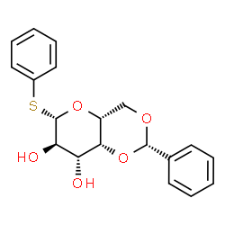 (2S,4aR,6S,7R,8R,8aR)-2-phenyl-6-(phenylthio)hexahydropyrano[3,2-d][1,3]dioxine-7,8-diol picture