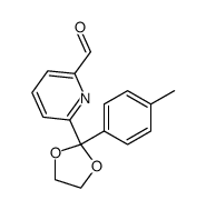 6-[2-(p-tolyl)-1,3-dioxolan-2-yl]pyridine-2-carbaldehyde结构式