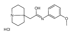 2-(1,2,3,5,6,7-hexahydropyrrolizin-8-yl)-N-(3-methoxyphenyl)acetamide,hydrochloride Structure