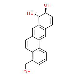 4-hydroxymethylbenz(a)anthracene-8,9-dihydrodiol structure