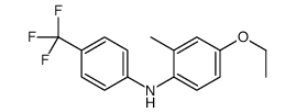 4-ethoxy-2-methyl-N-[4-(trifluoromethyl)phenyl]aniline结构式