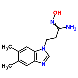 (1Z)-3-(5,6-DIMETHYL-1H-BENZIMIDAZOL-1-YL)-N'-HYDROXYPROPANIMIDAMIDE picture