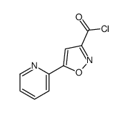 5-pyridin-2-yl-1,2-oxazole-3-carbonyl chloride Structure