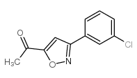 5-ACETYL-3(3-CHLOROPHENYL)-ISOXAZOLE structure