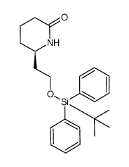 (R)-6-[2-(tert-butyldiphenylsilyloxy)ethyl]-2-piperidinone Structure