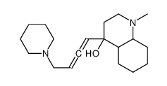 1-methyl-4-(4-piperidin-1-ylbuta-1,2-dienyl)-2,3,4a,5,6,7,8,8a-octahydroquinolin-4-ol结构式