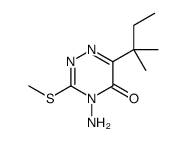 4-amino-6-(2-methylbutan-2-yl)-3-methylsulfanyl-1,2,4-triazin-5-one Structure