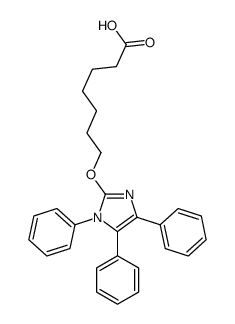 7-(1,4,5-triphenylimidazol-2-yl)oxyheptanoic acid Structure