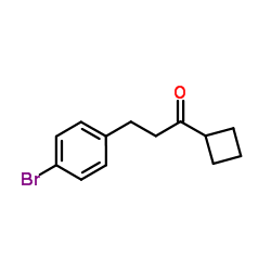 3-(4-Bromophenyl)-1-cyclobutyl-1-propanone结构式